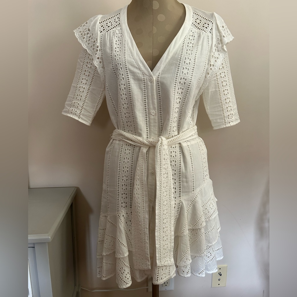 Veronica Beard Eyelet Dress Size 4